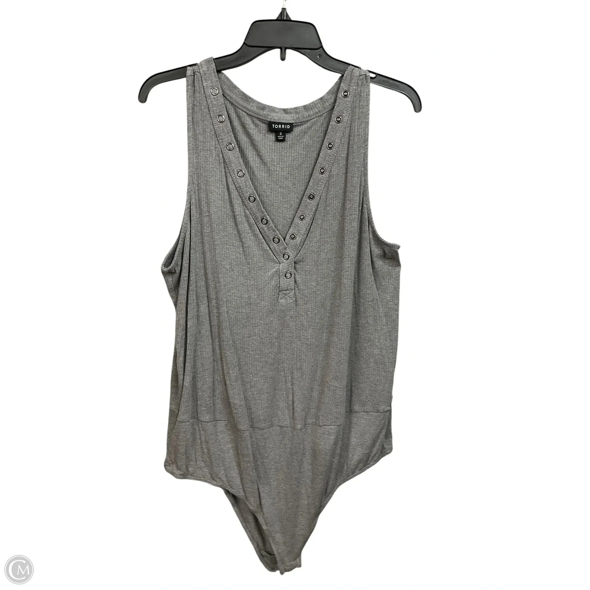 Bodysuit By Torrid In Grey, Size: 3x shopping bodysuit maternity bodysuit