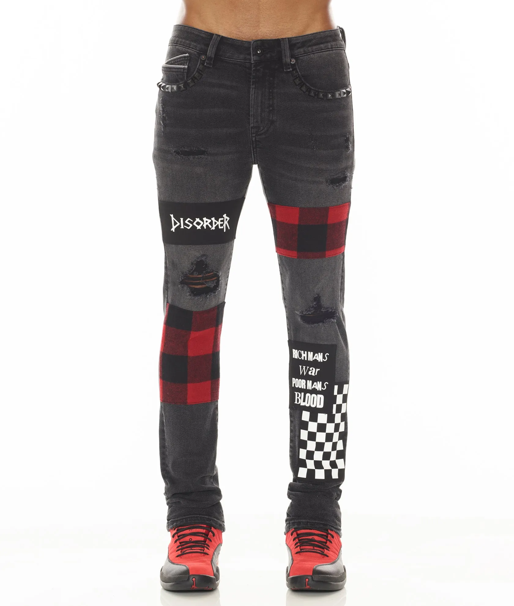 Affordable Outdoor Adventure Artist Vibe PUNK SUPER SKINNY IN PLAID