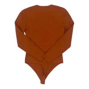Bodysuit By Abercrombie And Fitch In Orange, Size:M chic bodysuit