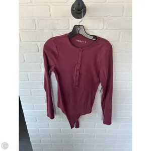 Bodysuit By Abercrombie And Fitch In Pink, Size: M classic bodysuit bamboo bodysuit