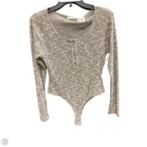 Bodysuit By Kori America In Brown, Size: S chic bodysuit loungewear bodysuit