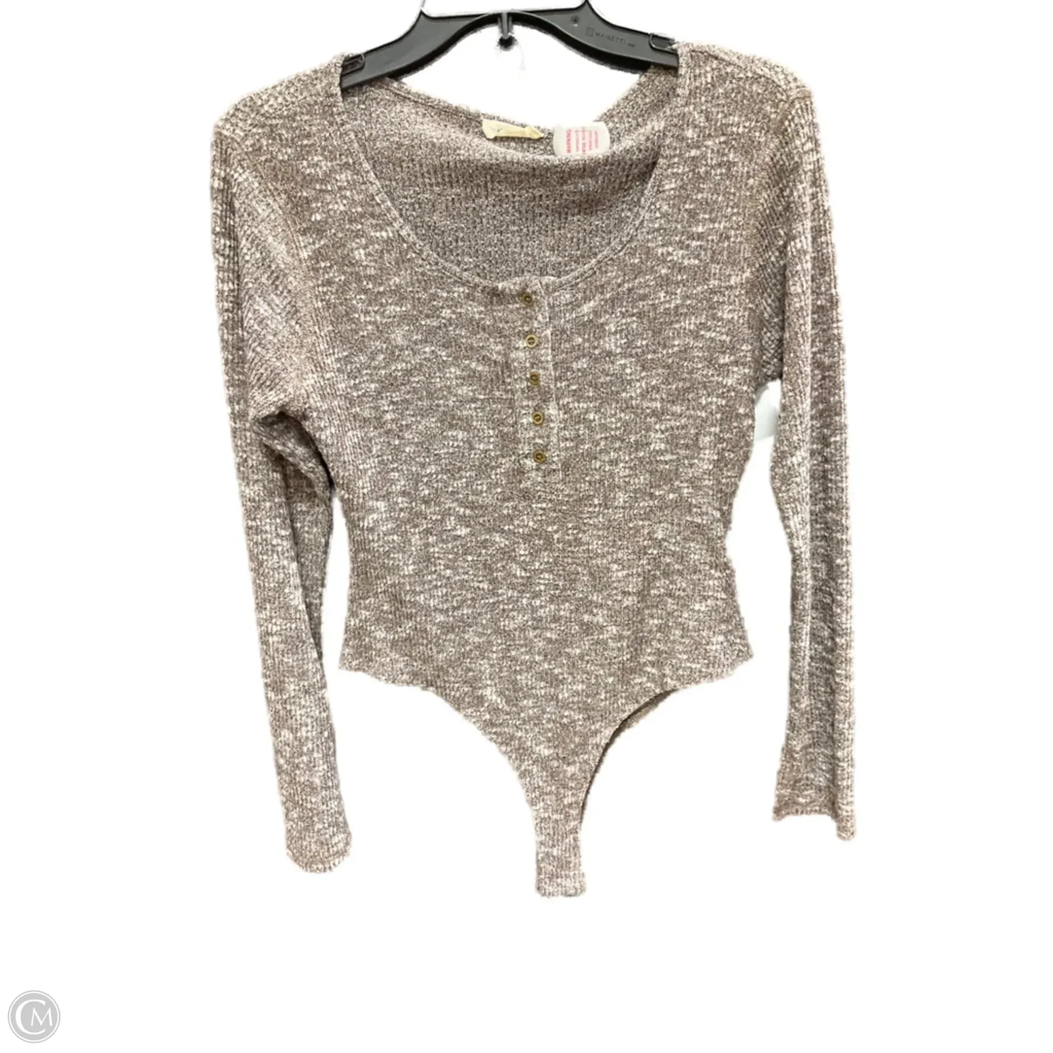 Bodysuit By Kori America In Brown, Size: S chic bodysuit loungewear bodysuit