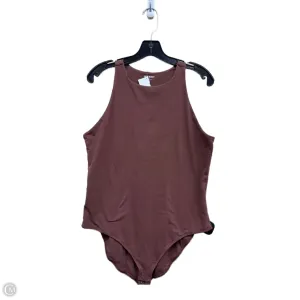polyester bodysuit Bodysuit By Old Navy In Brown, Size: 2x
