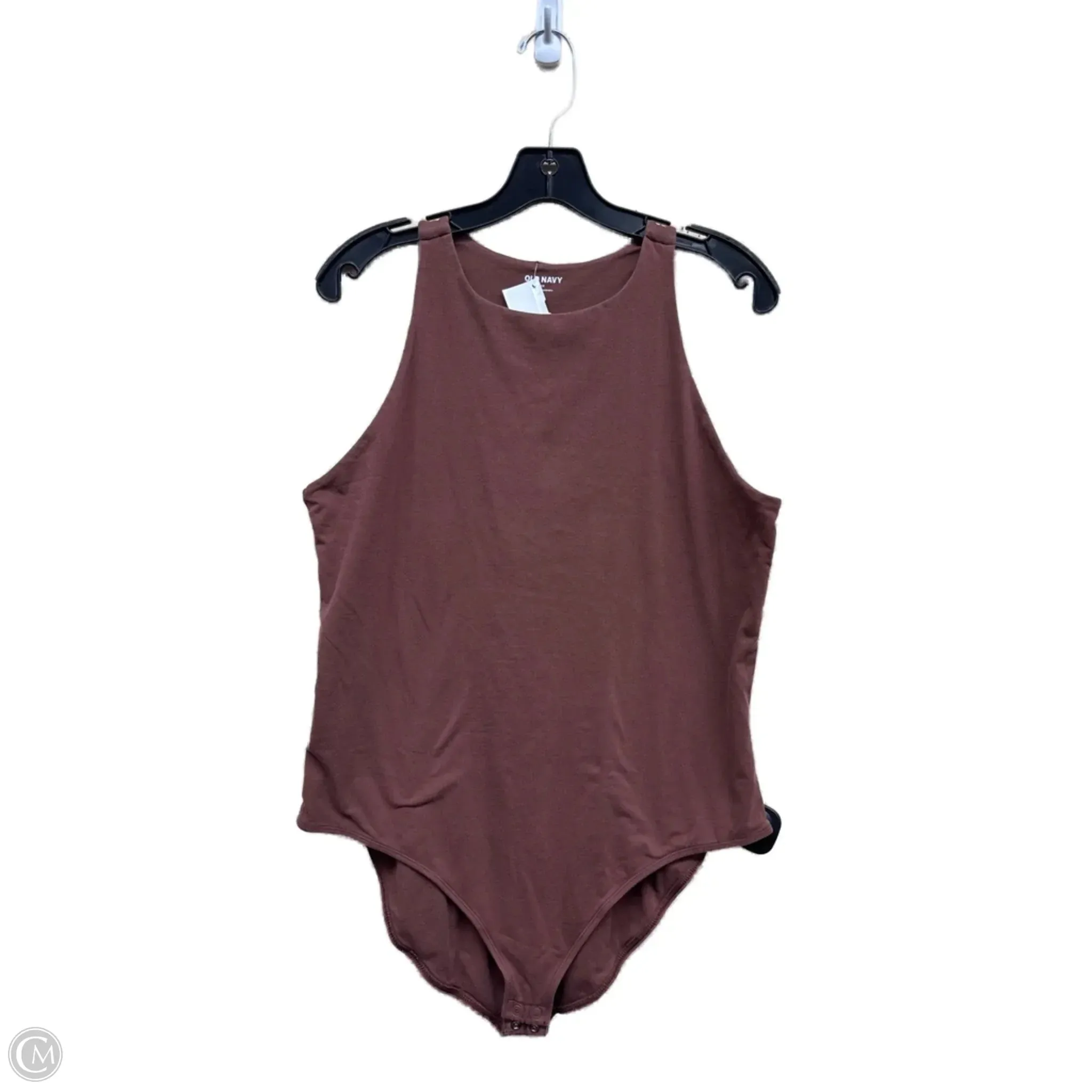 polyester bodysuit Bodysuit By Old Navy In Brown, Size: 2x