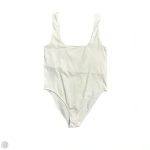 Bodysuit By A New Day In White, Size: L mom bodysuit silver bodysuit