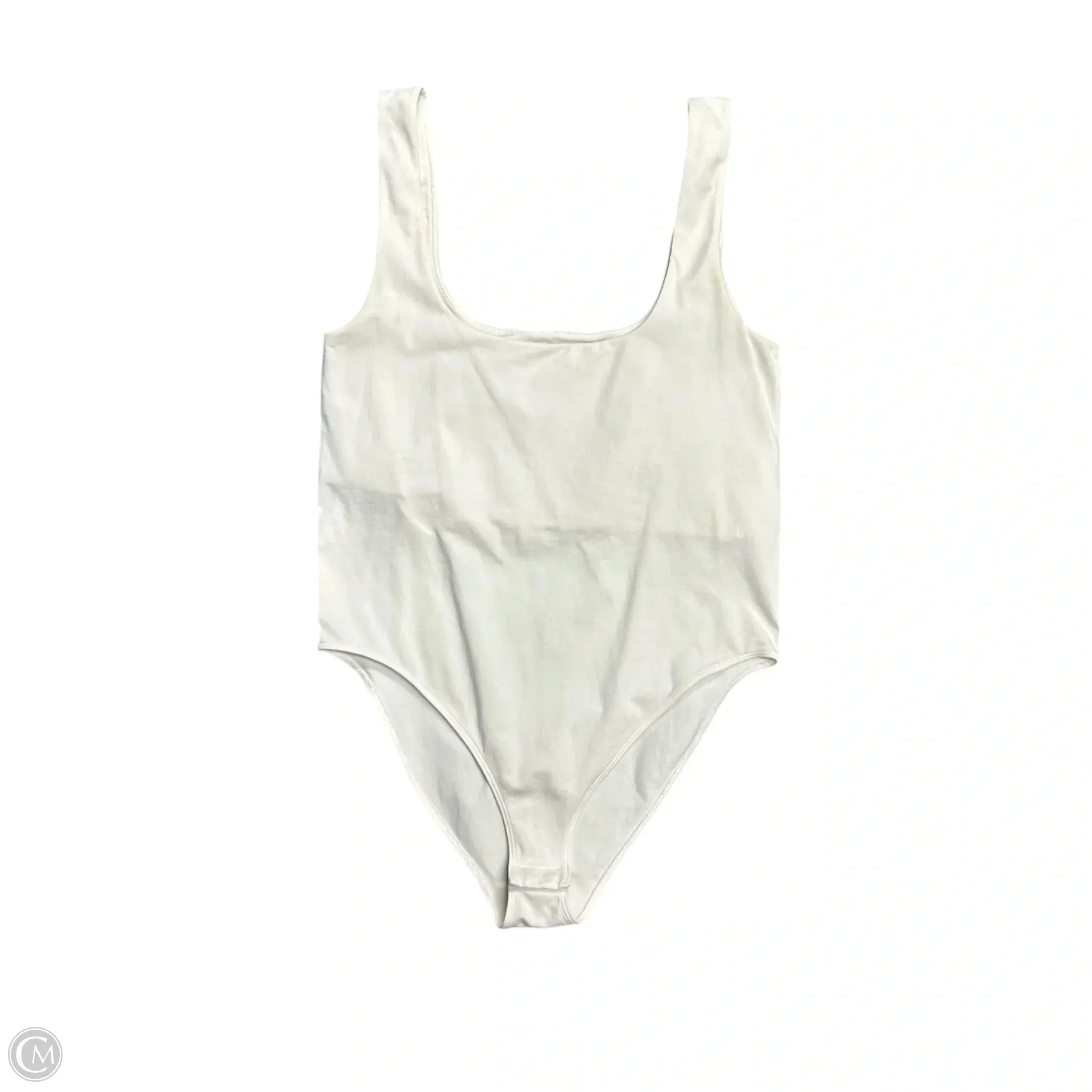 Bodysuit By A New Day In White, Size: L mom bodysuit silver bodysuit