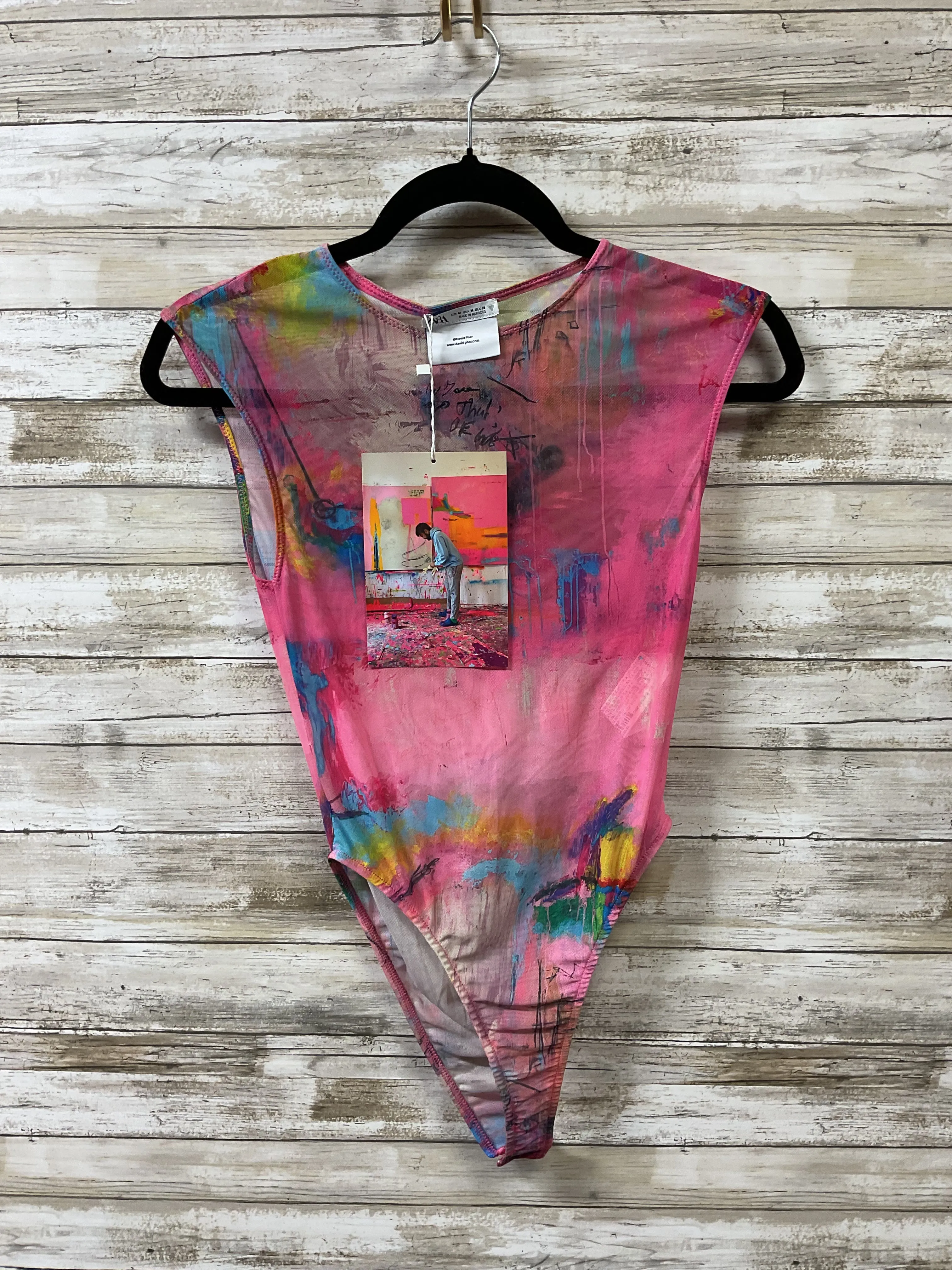 Bodysuit By Zara In Pink, Size:M bodysuit outfit cozy bodysuit