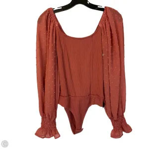 curve bodysuit oversized bodysuit Bodysuit By Promesa In Pink, Size: S