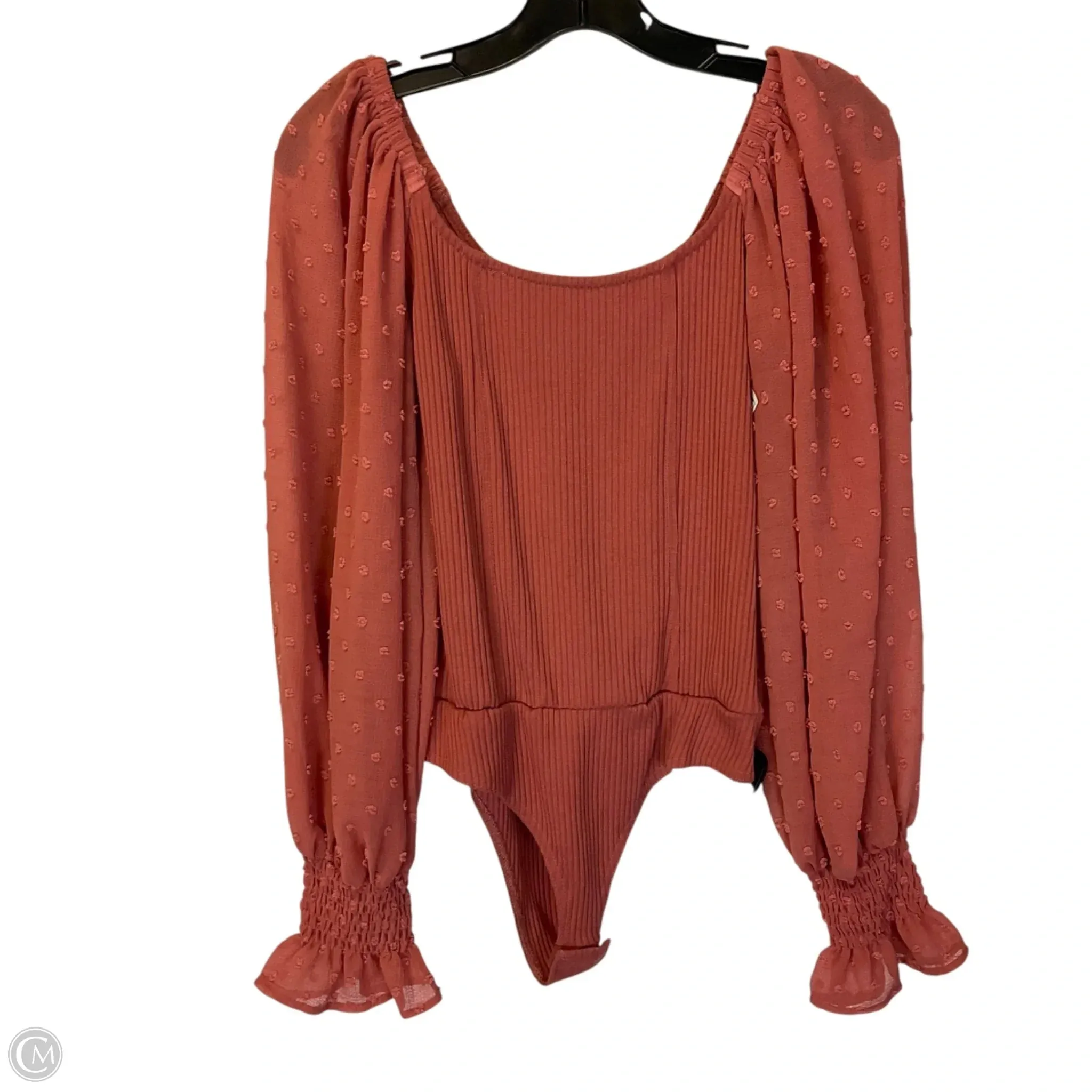 curve bodysuit oversized bodysuit Bodysuit By Promesa In Pink, Size: S