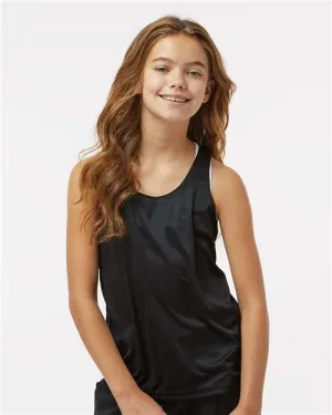 Badger 2166 Girls?? B-Core Racerback Tank Top SoftenedTexturedWeave