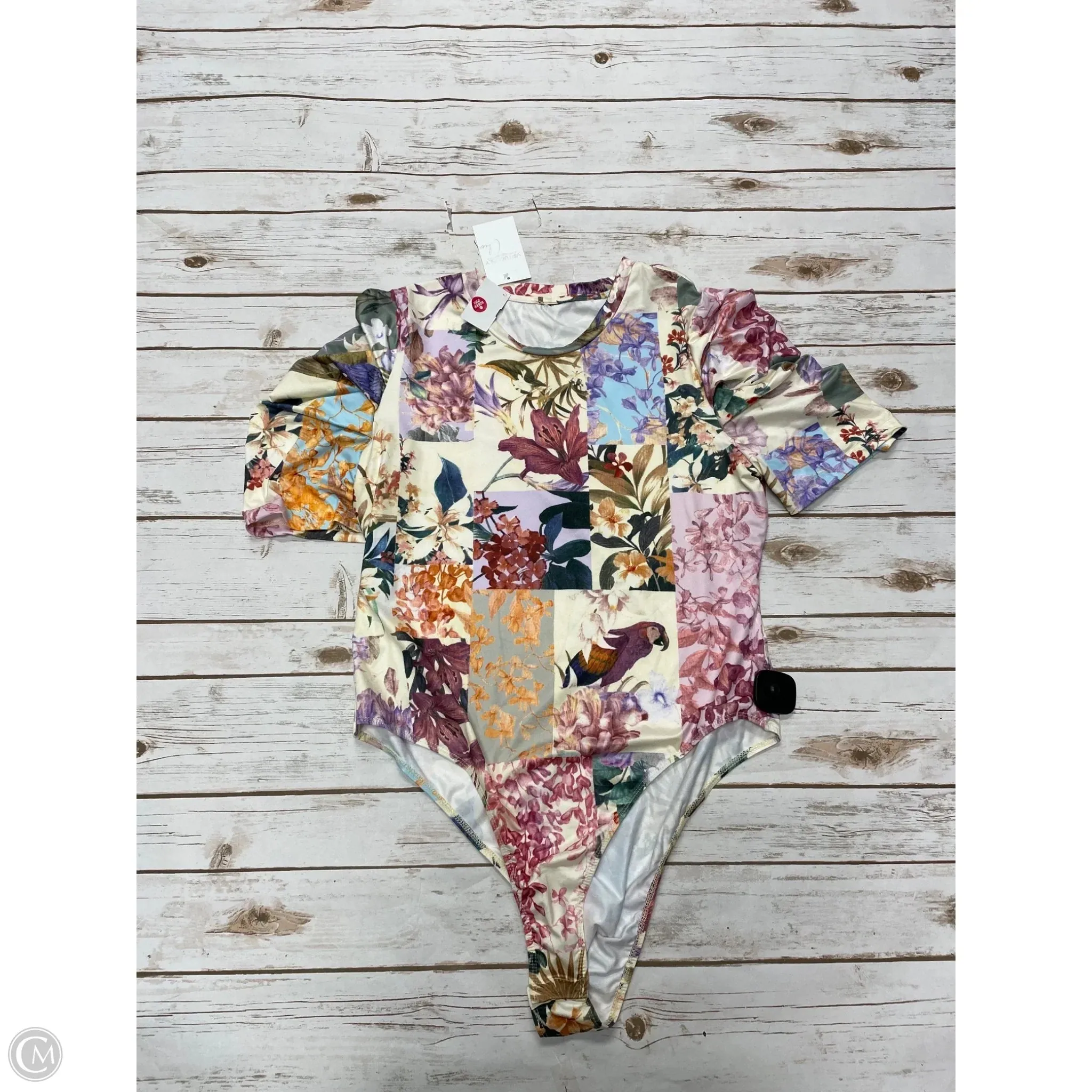 long sleeve bodysuit organic cotton bodysuit Bodysuit By Cme In Multi-colored, Size: 3x