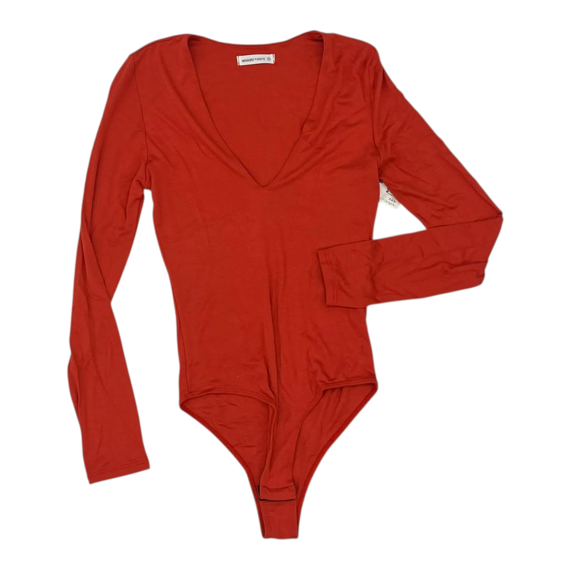 short sleeve bodysuit tank bodysuit Bodysuit By Clothes Mentor In Orange, Size:S