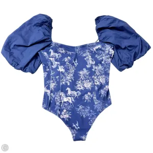 deep plunge bodysuit Bodysuit By Free People In Blue, Size: Xl