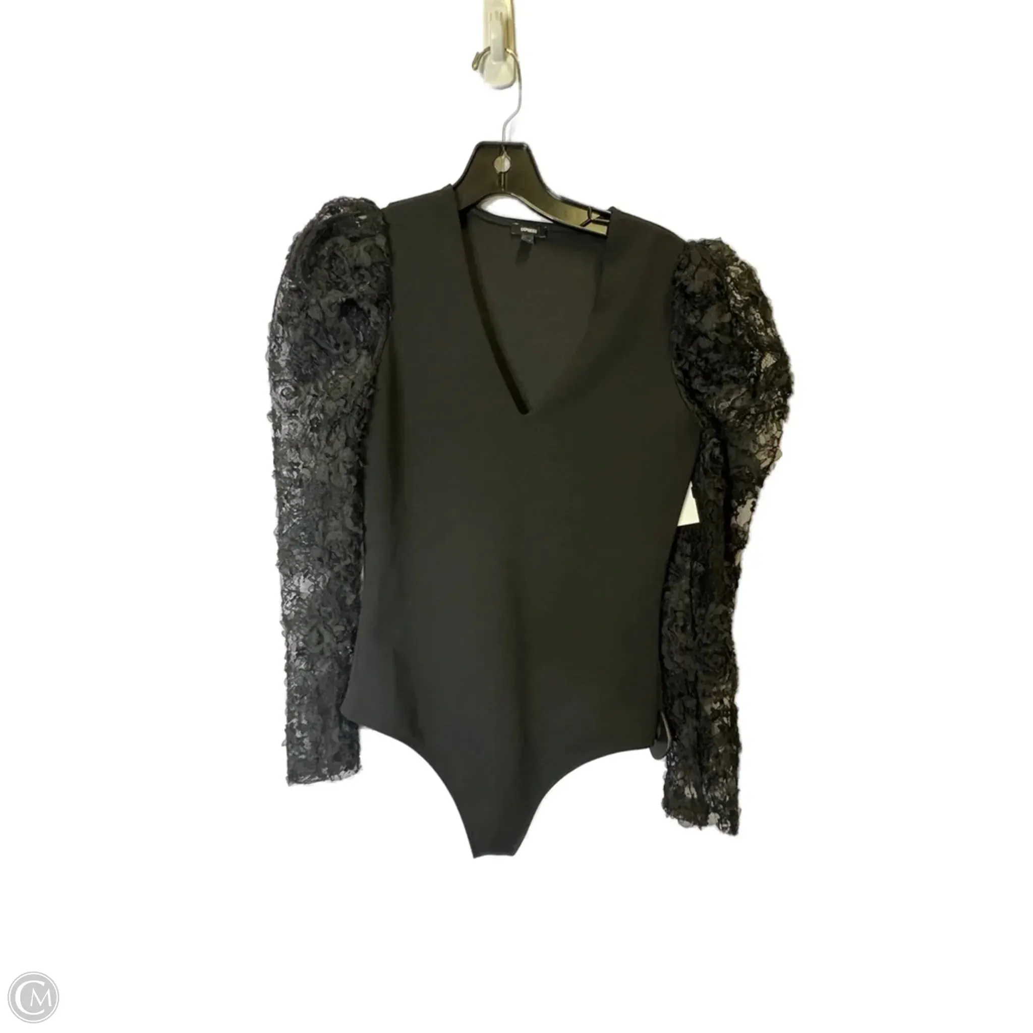 Bodysuit By Express In Black, Size: S girls bodysuit halter bodysuit
