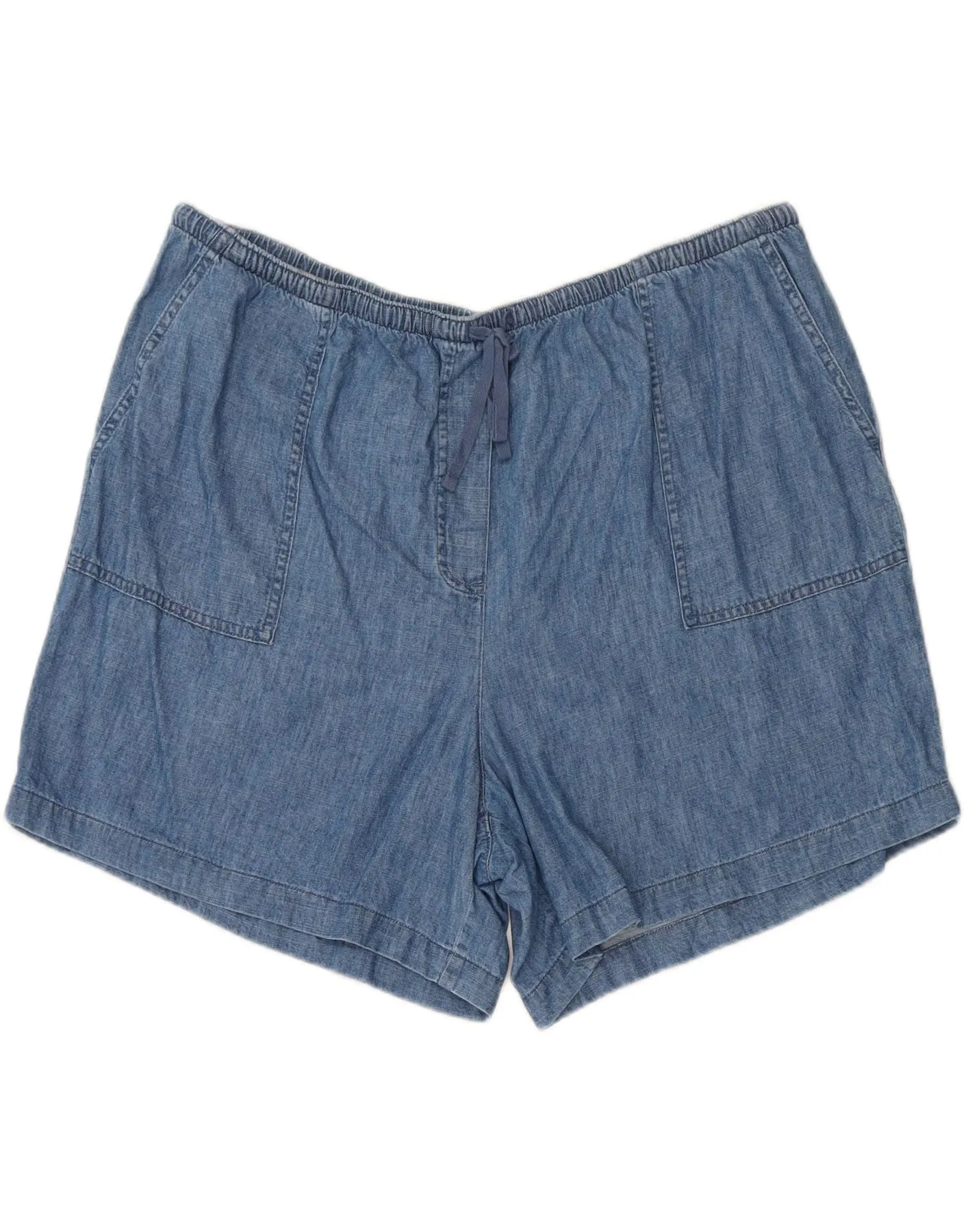 Handcrafted Detail L.L.BEAN Womens Classic Fit Denim Shorts XL W40 Blue Cotton