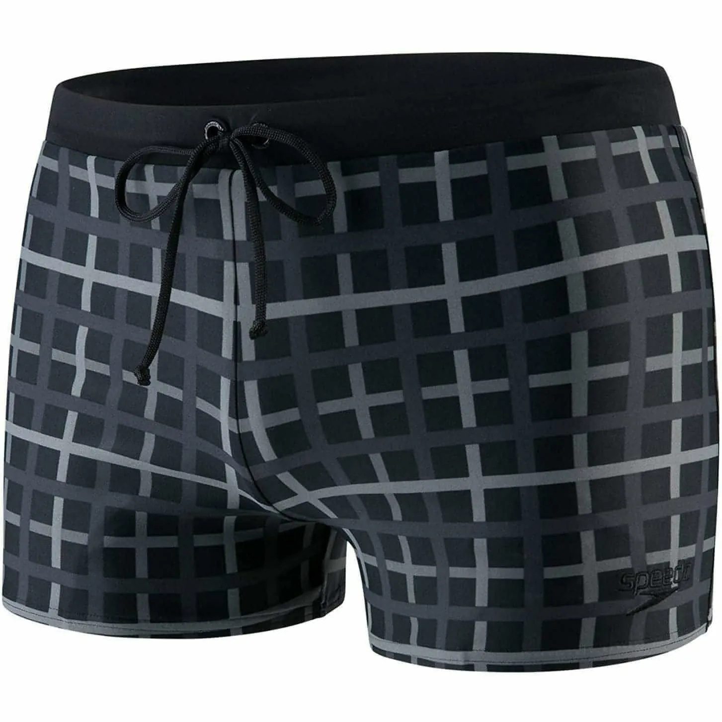 High Density Polyester Speedo Valmilton Mens Swim Shorts - Black