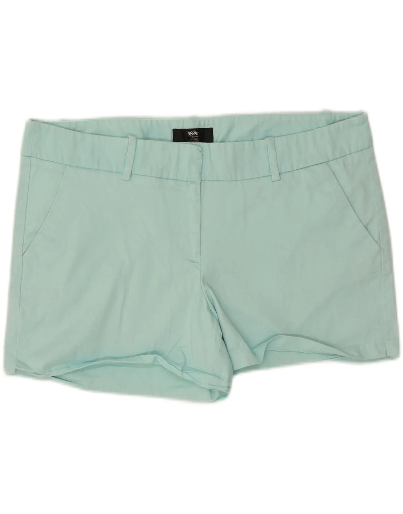 Abrasion Resistant Edges Eye-Catching Pattern MOSSIMO Womens Chino Shorts US 16 2XL W38 Blue Cotton
