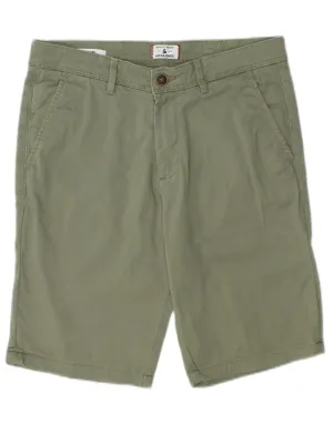 Chill Flex JACK & JONES Mens Regular Chino Shorts Small W30 Green Cotton