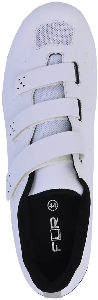 FLR F-37 Mens Road Cycling Shoes - White Lean Fit