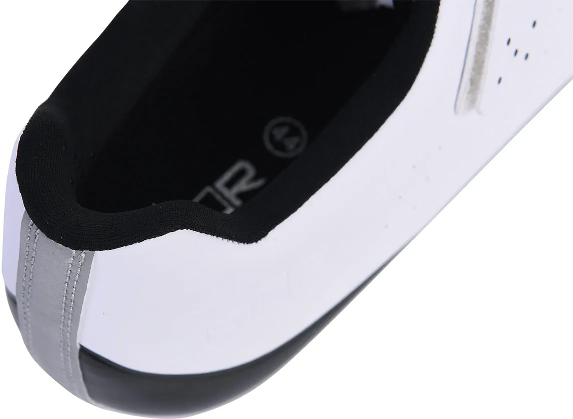 foldable Traction Grip Pattern FLR F-37 Mens Road Cycling Shoes - White