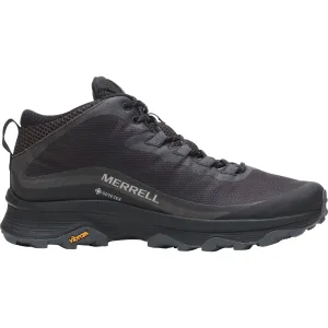 Merrell Moab Speed Mid GORE-TEX Mens Walking Boots - Black Supportive Hiking Foot alignment