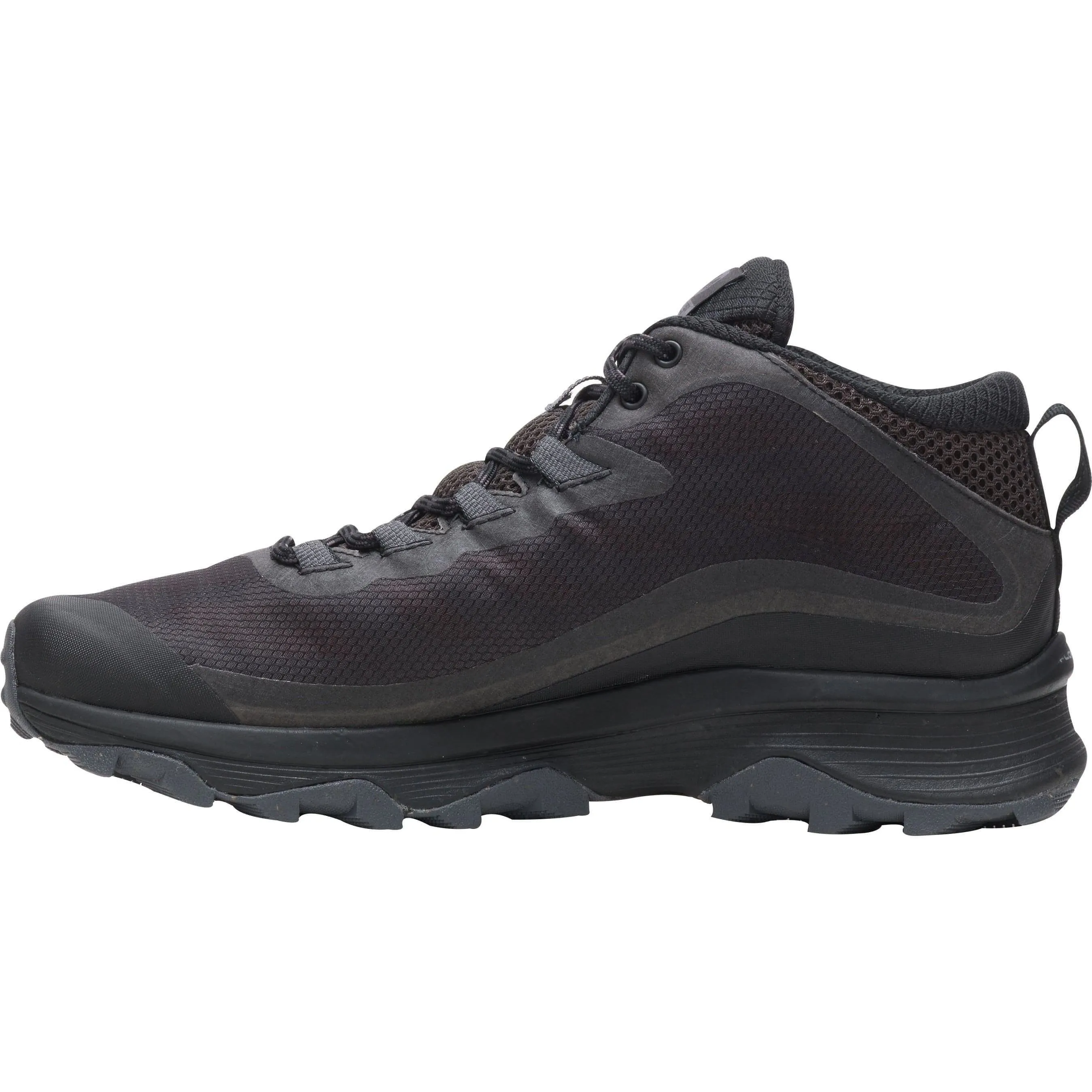 Trail Walk Flat Trail Merrell Moab Speed Mid GORE-TEX Mens Walking Boots - Black