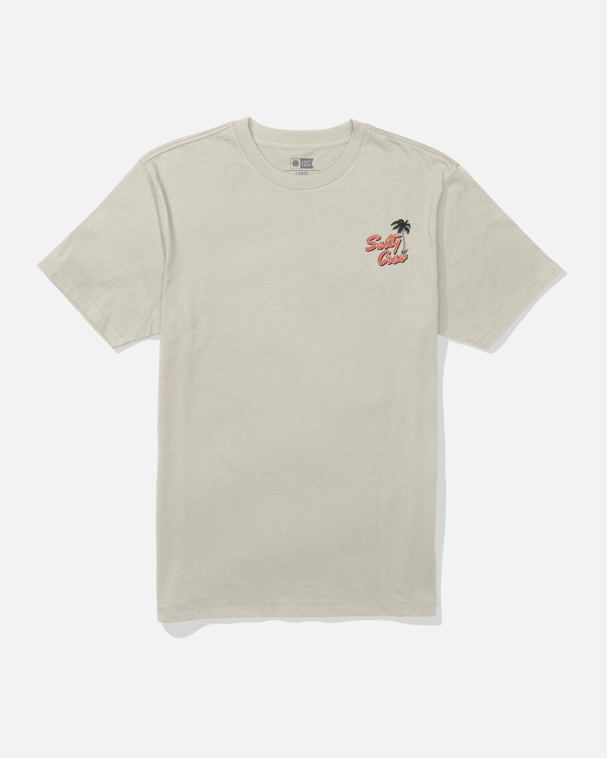 NoSideSeams Casual Style Surf Motel Tee - Bone