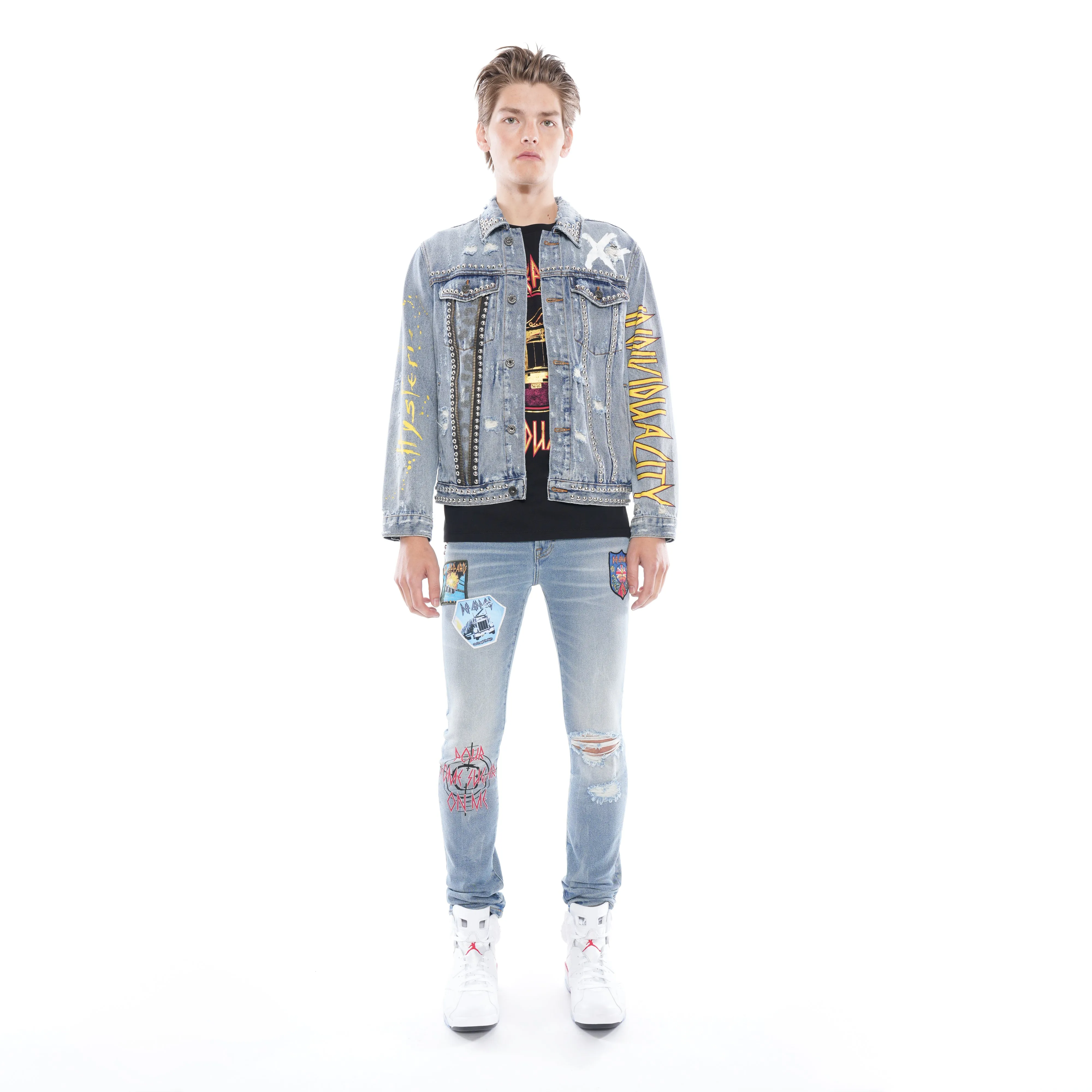 PUNK SUPER SKINNY IN DEF LEPPARD Stretch Comfort
