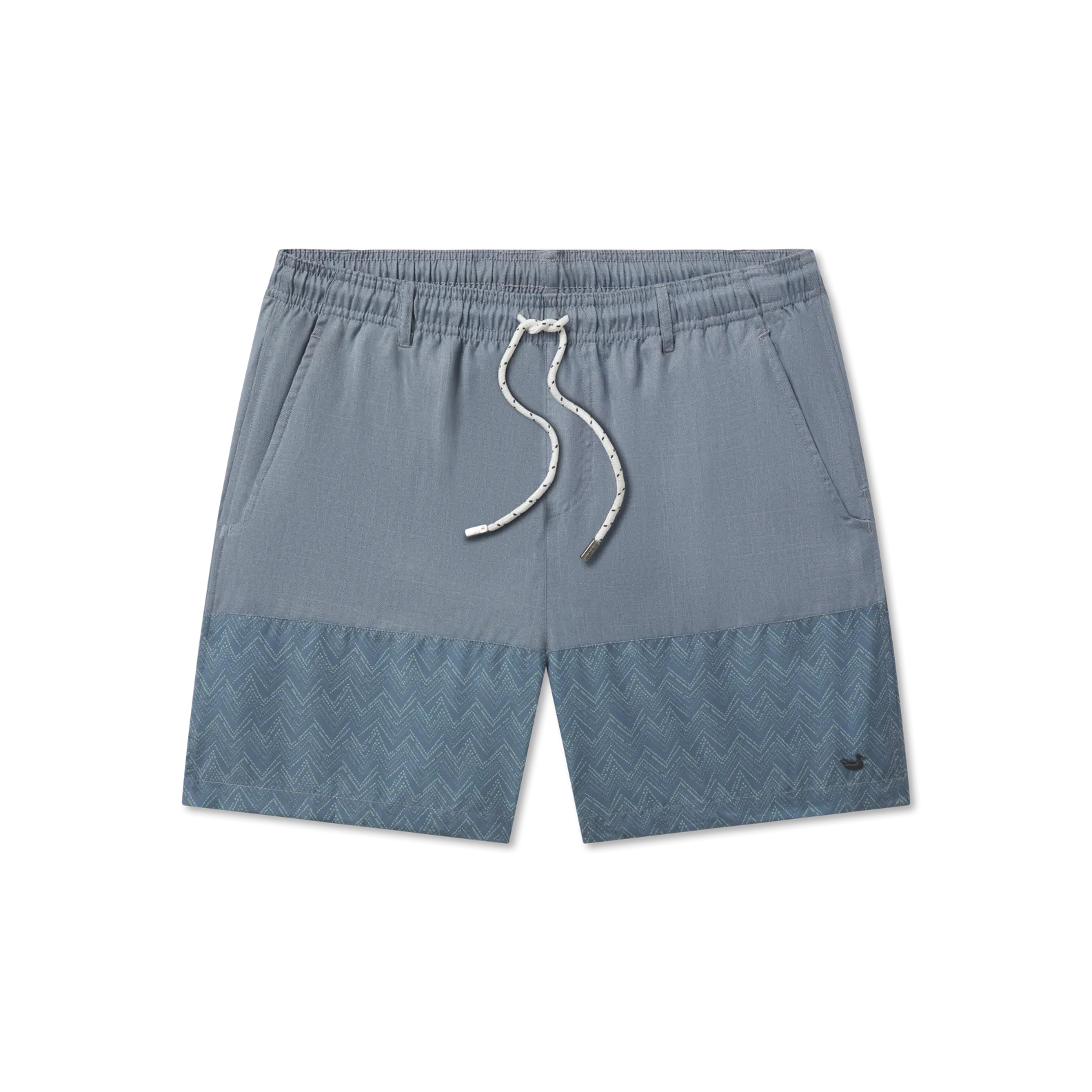 Dockside Swim Trunk - Maldives Chambray tropical style Soft Elasticity