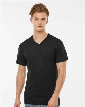 Tultex 207 Poly-Rich V-Neck T-Shirt Soft Touch light layering