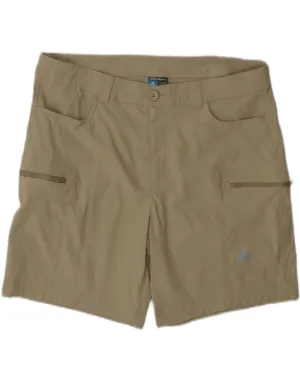 Gender Neutral EDDIE BAUER Womens Cargo Shorts US 14 XL W36  Beige Polyester
