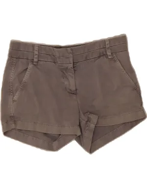 Modern Fit J. CREW Womens Chino Shorts US 0 XS W28  Grey Cotton