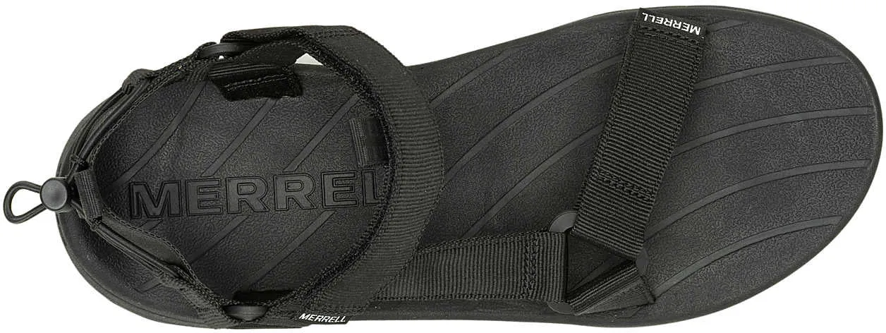 Slip Resistant Nature Ground Merrell Speed Fusion Web Sport Mens Walking Sandals - Black