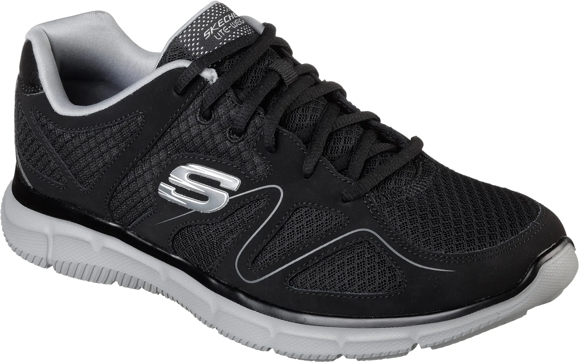 Skechers Verse Flash Point Mens Training Shoes - Black Vegan Material Perforated Airflow Zones