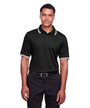 DG20C - Devon & Jones CrownLux Performance? Mens Plaited Tipped Polo Shirt Layering Fashion