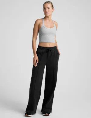 Slim Shape LuxeFleece Pintuck Wide Leg Pant