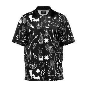 Enchanted Items Oversized Polo Shirt Lightweight Knit Material