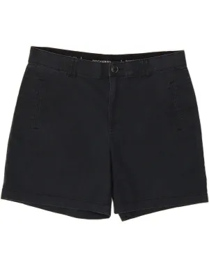 DOCKERS Womens Casual Shorts US 12 Large W34  Black Cotton Striped style Static Dissipating Fiber