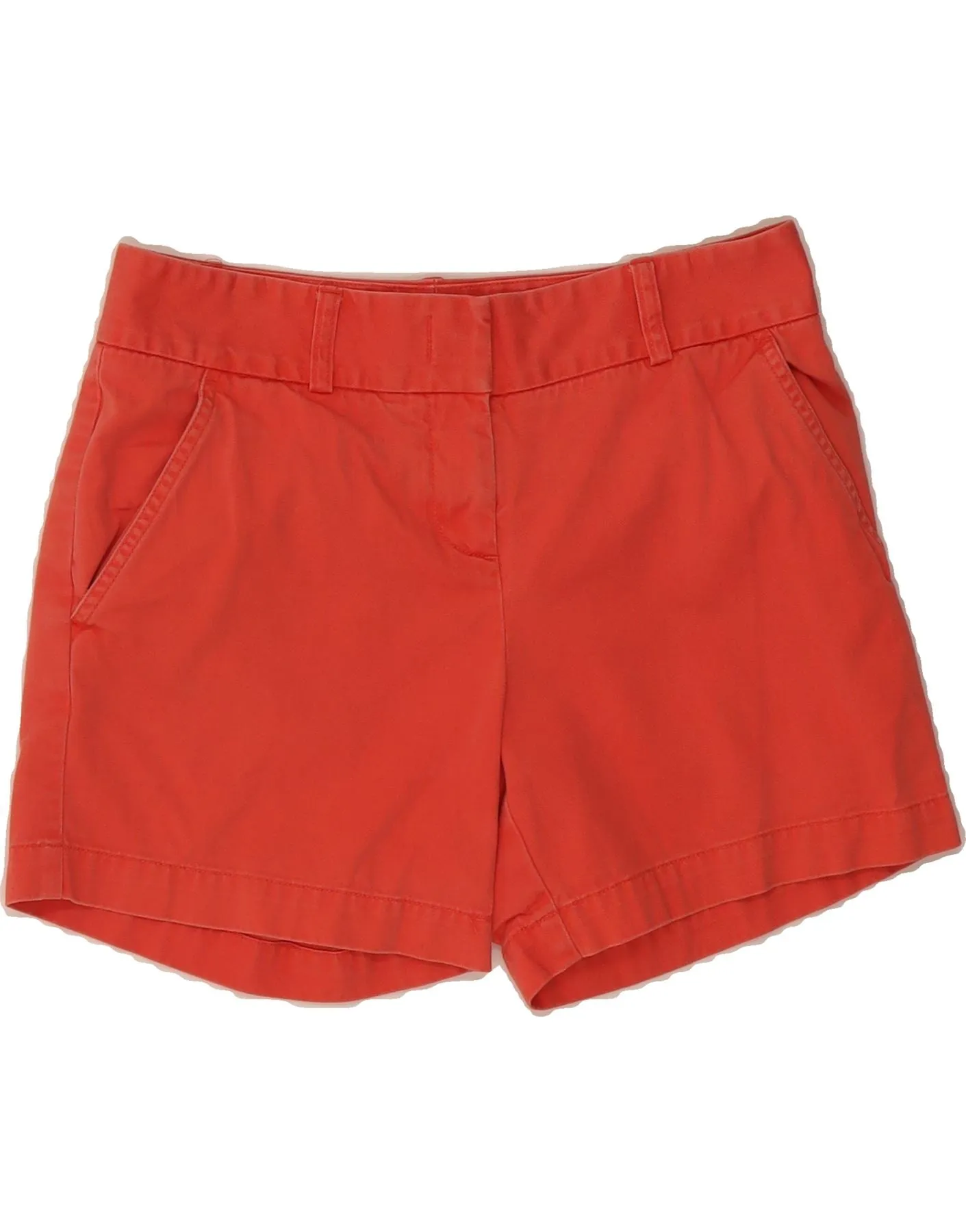 J. CREW Womens Low Fit Chino Shorts US 2 XS W28  Red Resort Wear Winter Collection