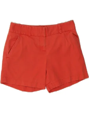 J. CREW Womens Low Fit Chino Shorts US 2 XS W28  Red Resort Wear Winter Collection