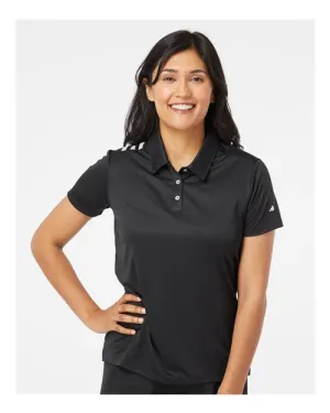 Cool Fit Adidas A325 Women's 3-Stripes Shoulder Polo