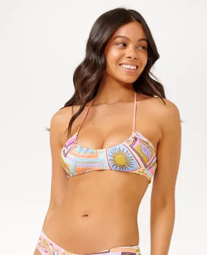 Rip Curl Beach Party Halter Crop Top-Multico Beach Vibes