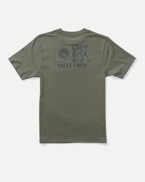Flagship Fill Tee - Dusty Olive Sports Outfit FadeResistant