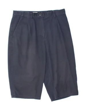 Fitted Silhouette L.L.BEAN Womens Original Fit Bermuda Shorts US 12 Large W30  Navy Blue