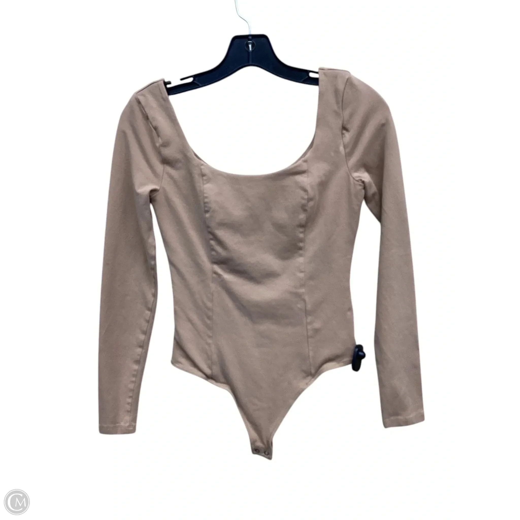 Bodysuit By Abercrombie And Fitch In Tan, Size: S animal print bodysuit yoga bodysuit