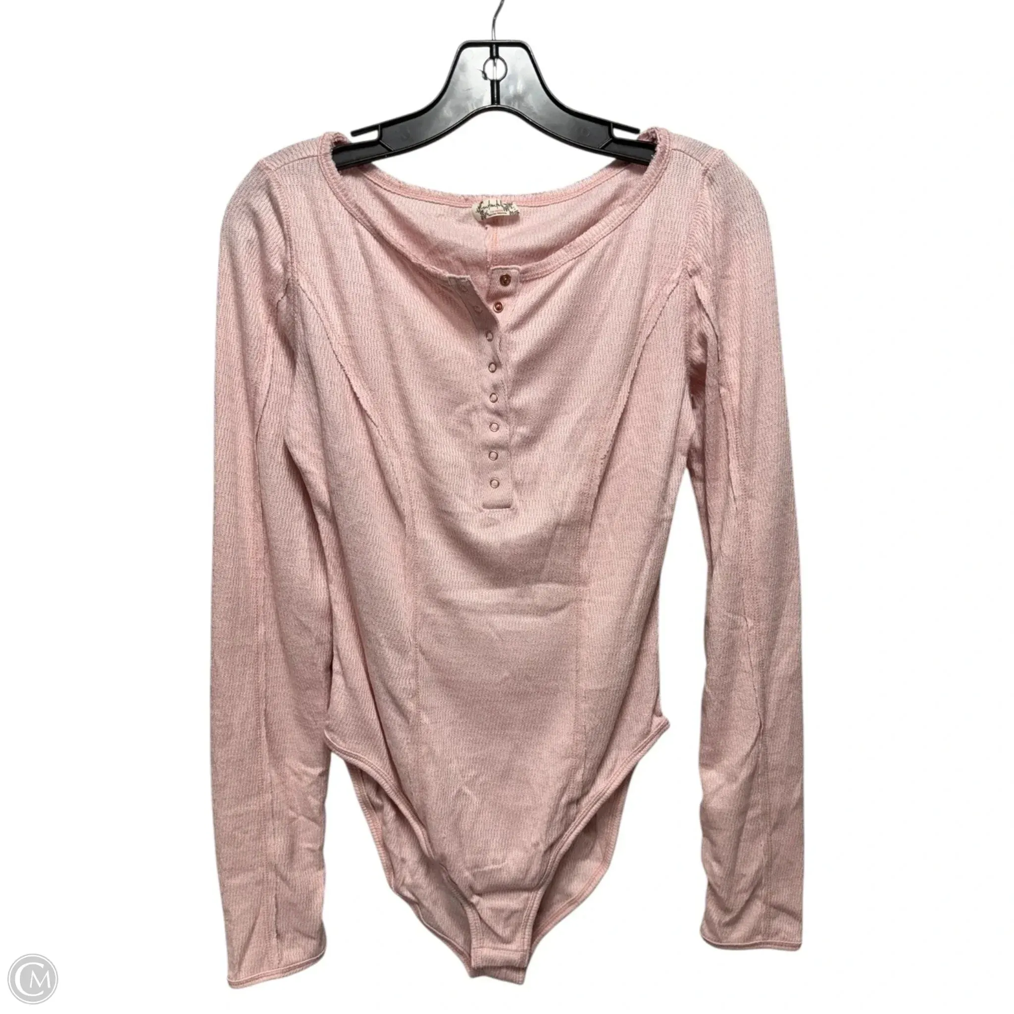 Sloane Bodysuit By Free People In Pink Nectar, Size: S winter bodysuit