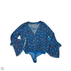 Bodysuit By Free People In Blue, Size: M casual chic bodysuit