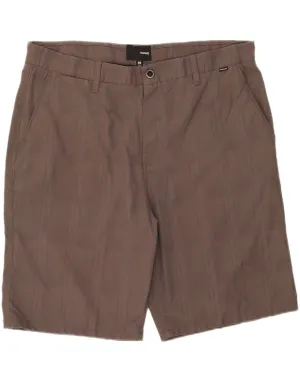 HURLEY Mens Chino Shorts W40 XL  Brown Check Polyester present for her