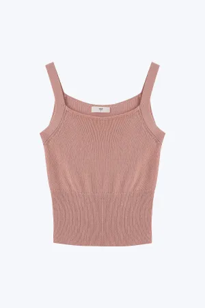 Knitted Camisole - Blush [AT] iron free high - end price