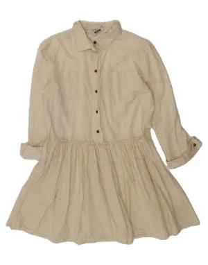 hypoallergenic material Social Meetup MOSCHINO Womens Shirt Dress UK 10 Small Beige